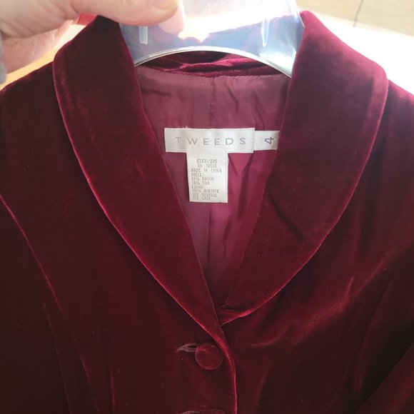 Tweeds Designer Velvet Jacket - Picture 6 of 13
